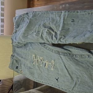 Jordan jeans!!! Very cool Jordan jeans. Hemmed down to 40 by 32 inseam.  Rare!!!
